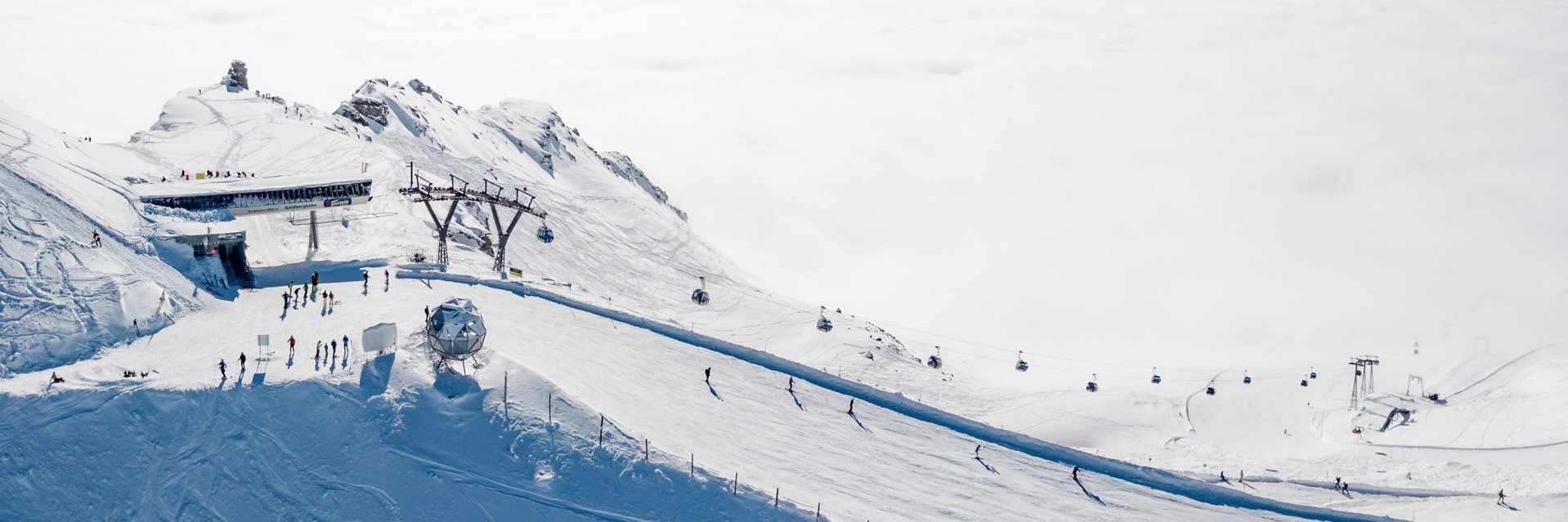 Sportgastein Bergpanorama mit Bergstation