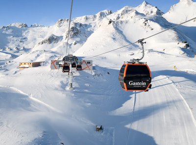Schlossalmbahn in Skigastein Die Gondel der Schlossalmbahn in Skigastein
