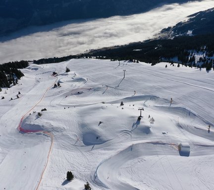 Funslope auf der Schlossalm von oben