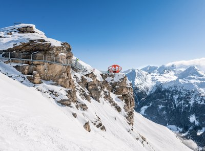 Dieses Bild zeigt einen Winterwanderweg  am Stubnerkogel in Gastein