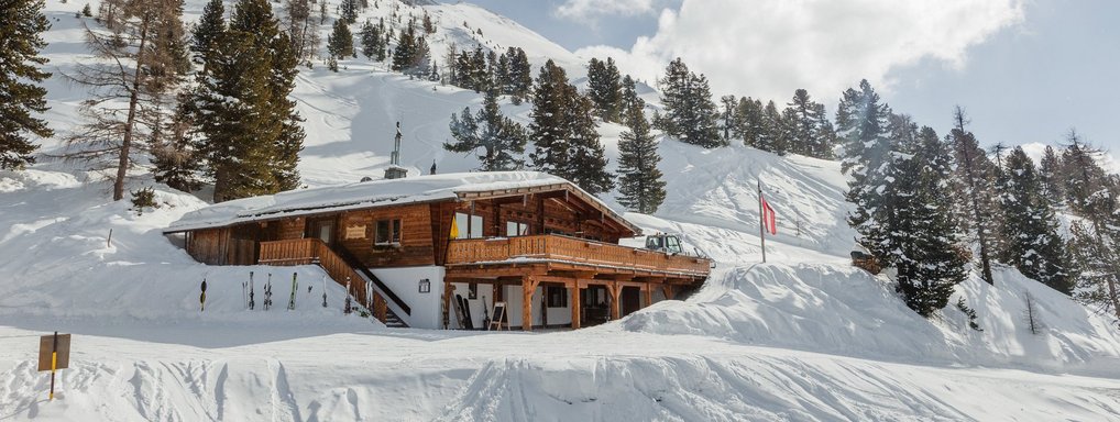 Rustic mountain huts