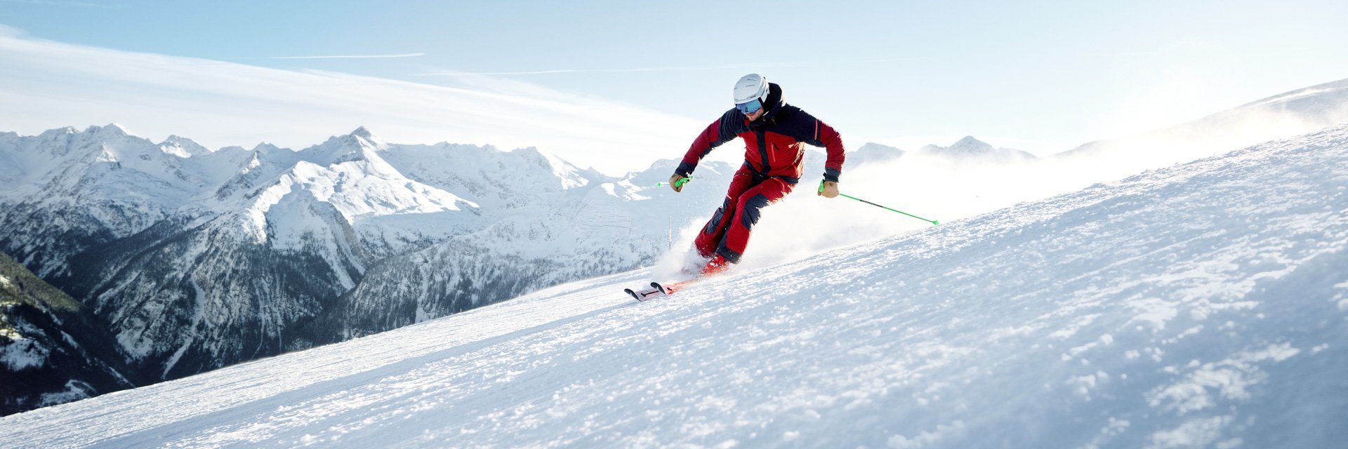 Dieses Bild zeigt einen Skifahrer in Gastein skifahren