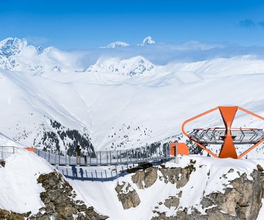 Brücke zum Aussichtspunkt am Felsenweg am Stubnerkogel Brücke zum Aussichtspunkt am Felsenweg am Stubnerkogel
