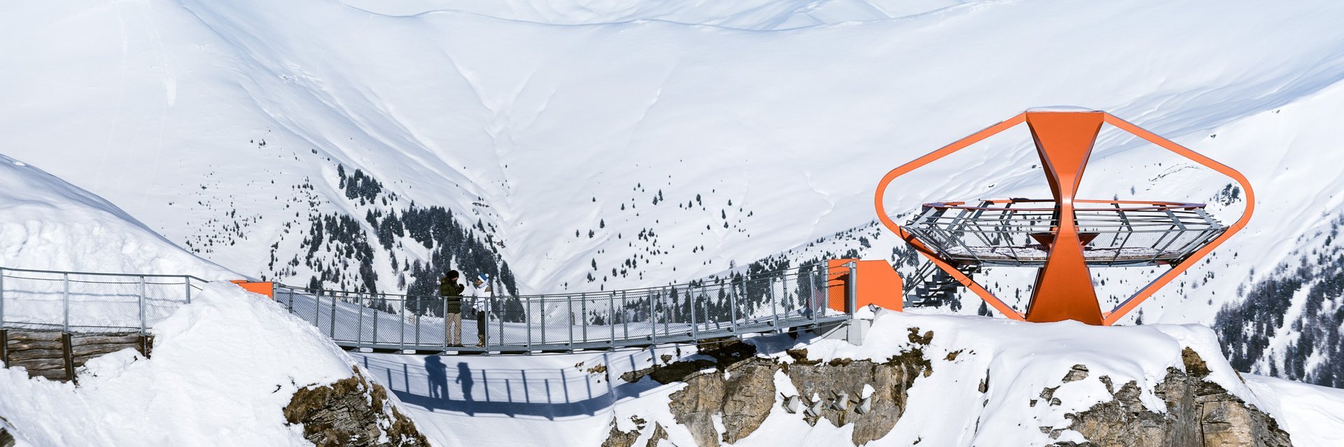 Brücke zum Aussichtspunkt am Felsenweg am Stubnerkogel