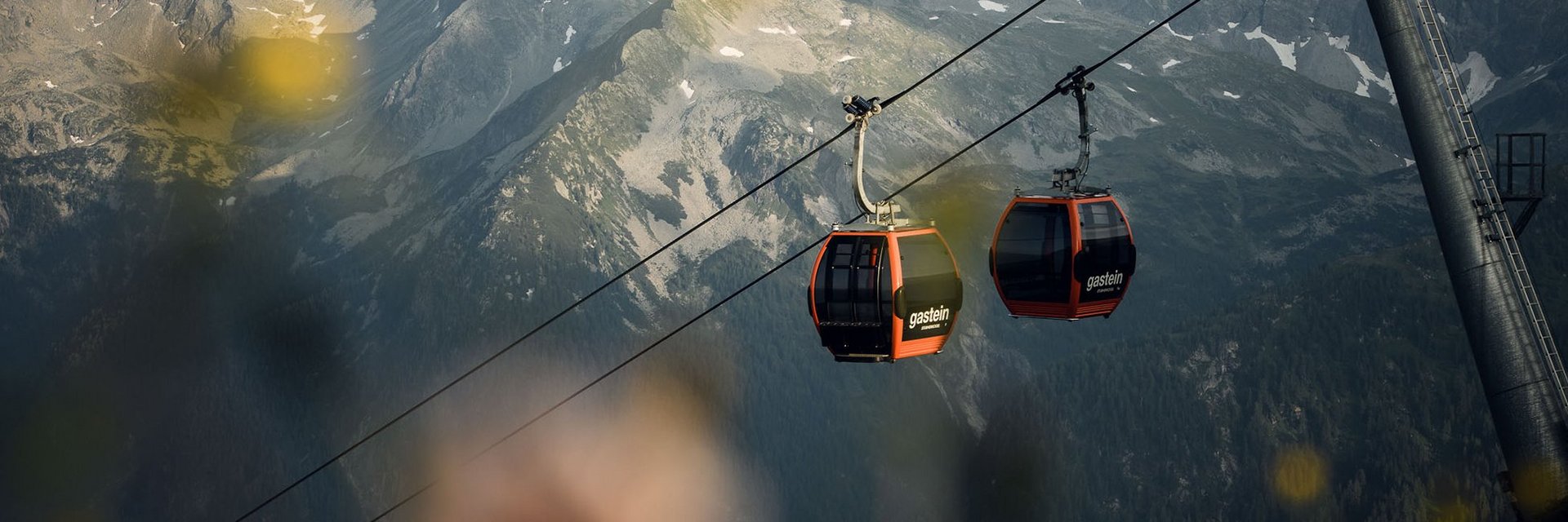 Stubnerkogelbahn bei Sonnenuntergang